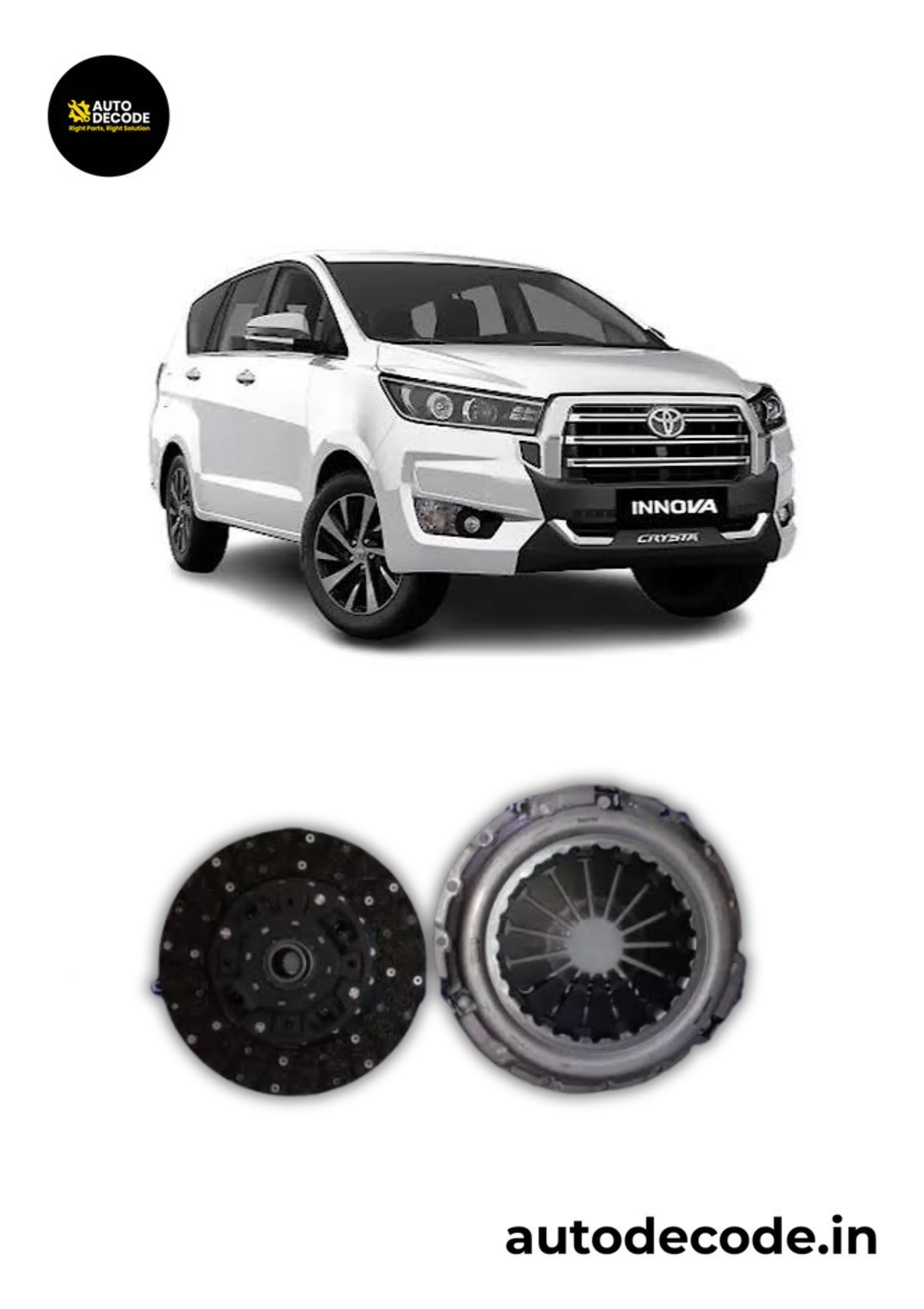 Clutch Kit for Toyota Fortuner & Innova Crysta (Diesel) | Sachs | - Image 2