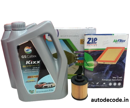 Ford Endeavour Diesel Service Kit with 5W30 Fully Synthetic Oil (7L) - Image 2