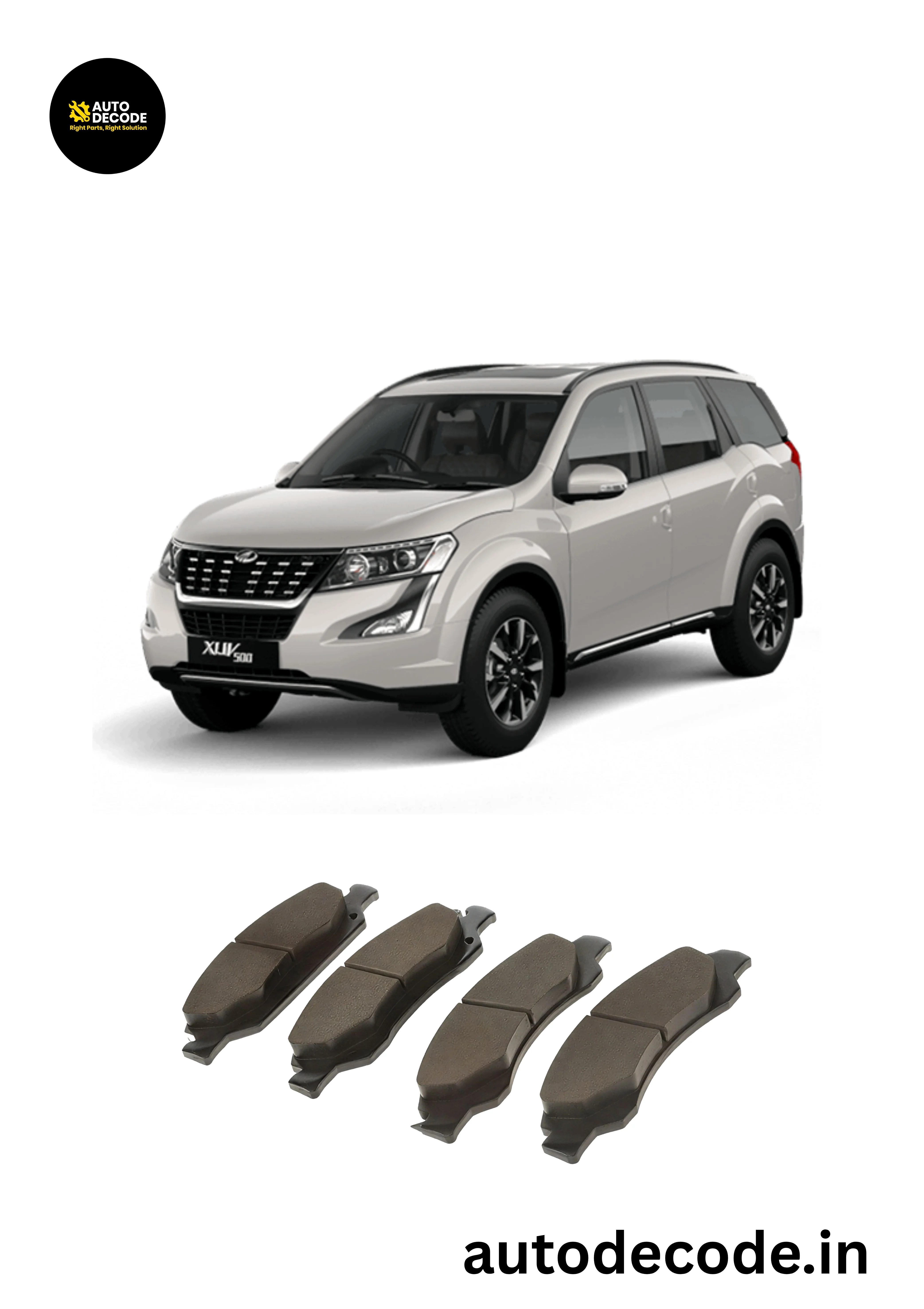 Front Brake Pads For Mahindra XUV500 – TVS