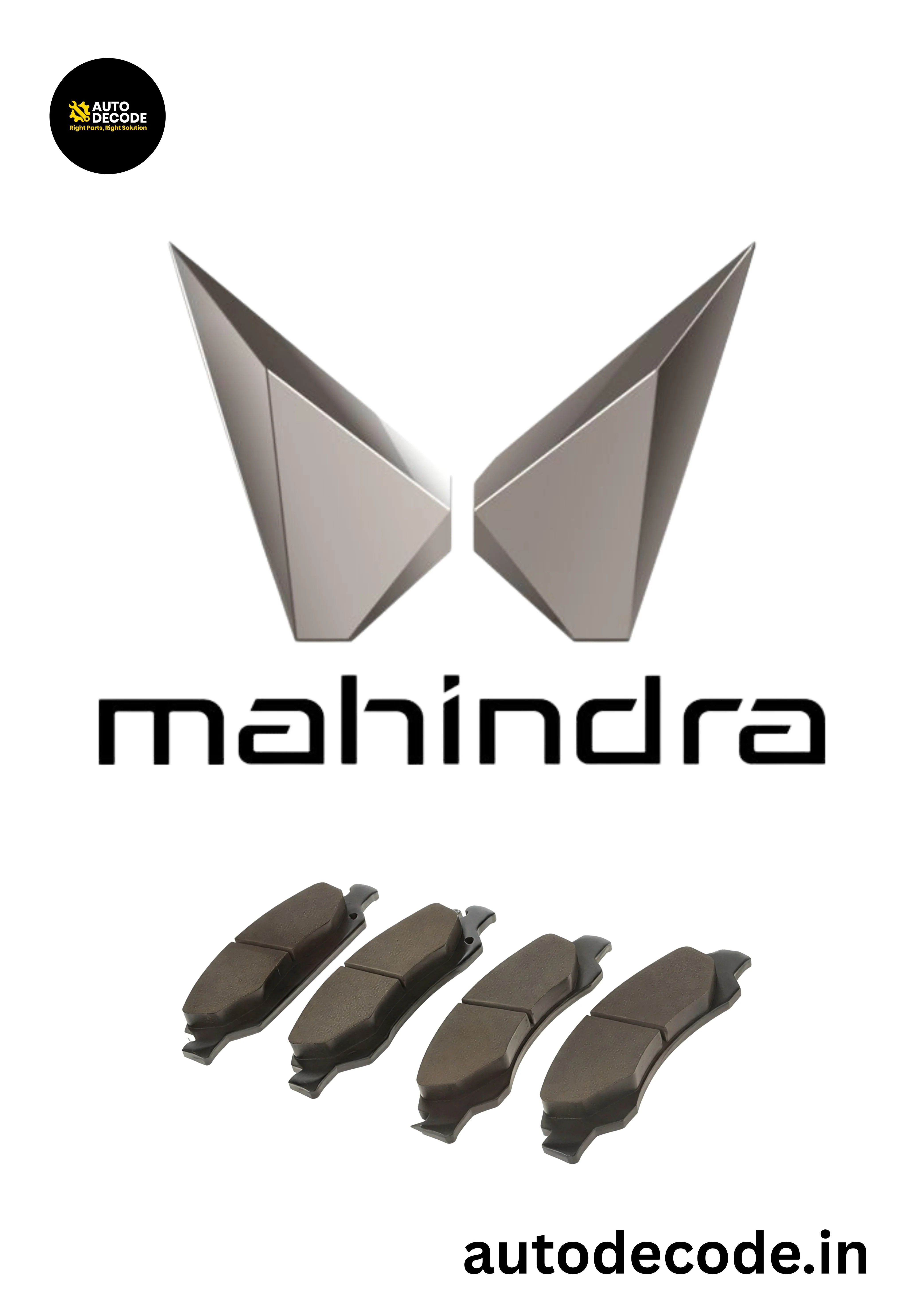 Front Brake Pads For Mahindra Xylo / TUV300 – TVS