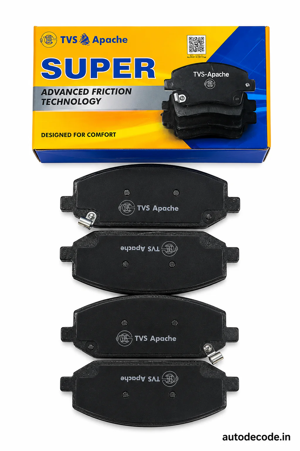 Front Brake Pads For MG Hector | TVS Genuine - Image 4