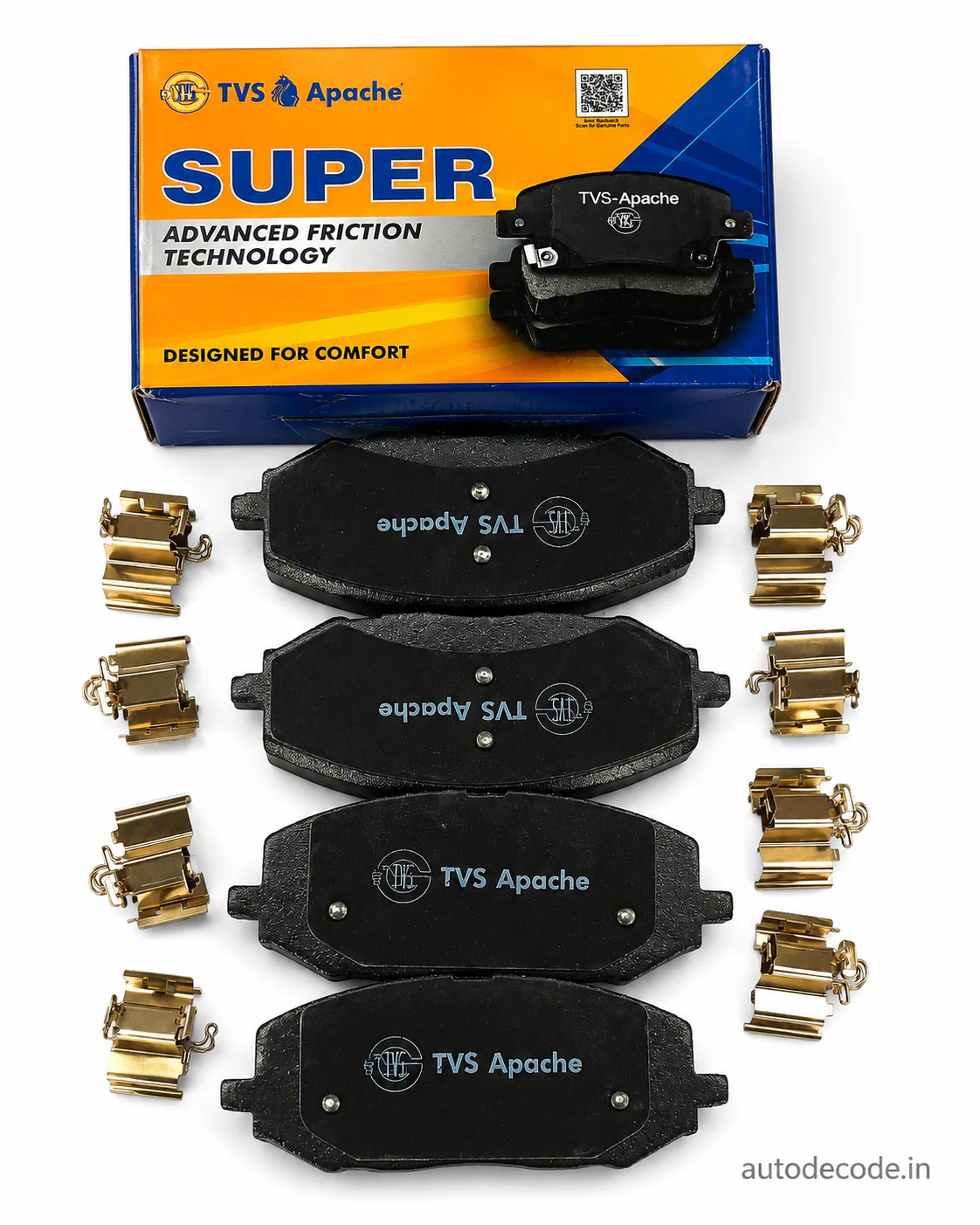 Front Brake Pads For Skoda Kushaq / Slavia / Volkswagen Virtus / Taigun – TVS - Image 4