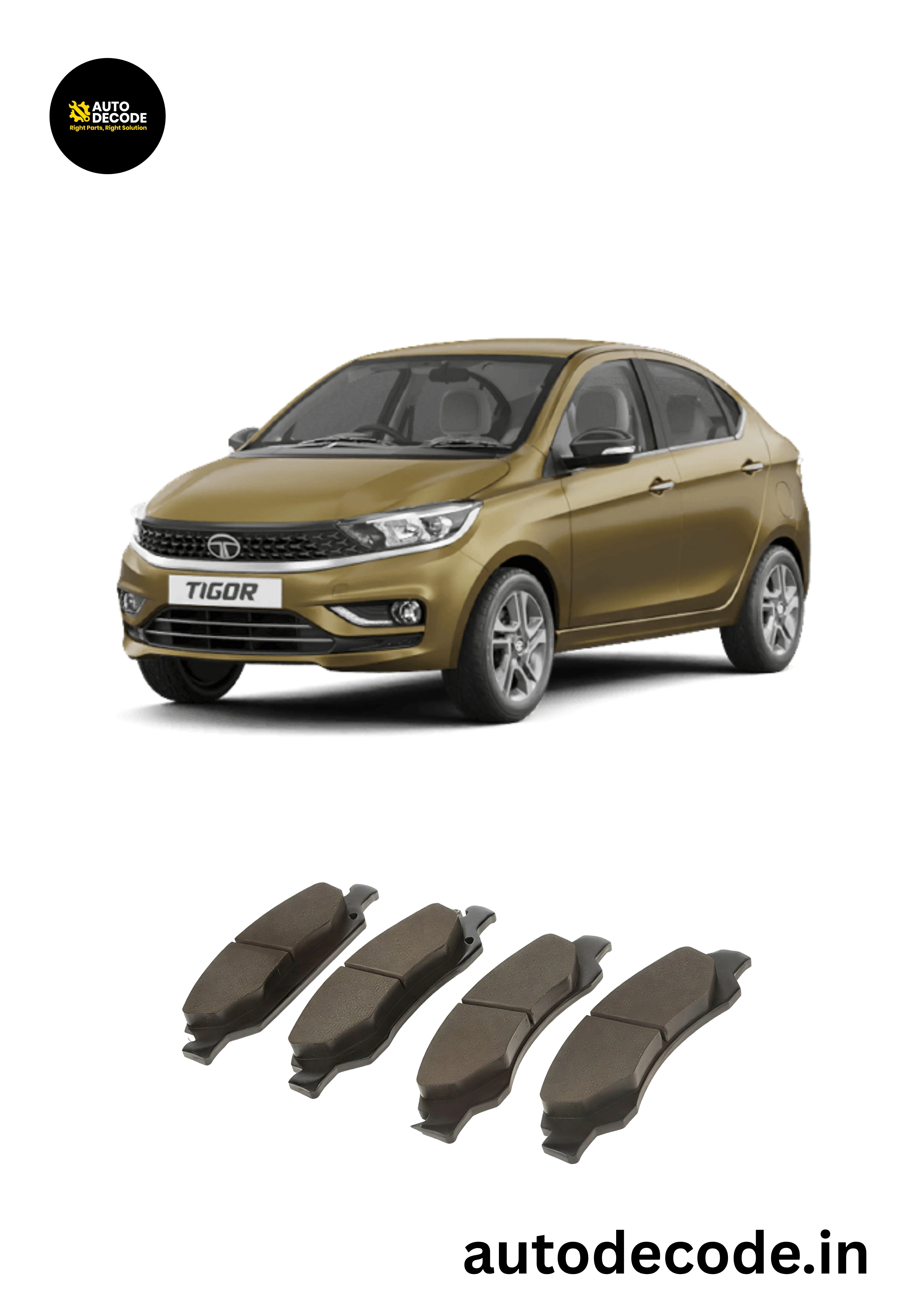 Front Brake Pads For Tata Tiago / Tigor – Rane - Image 2