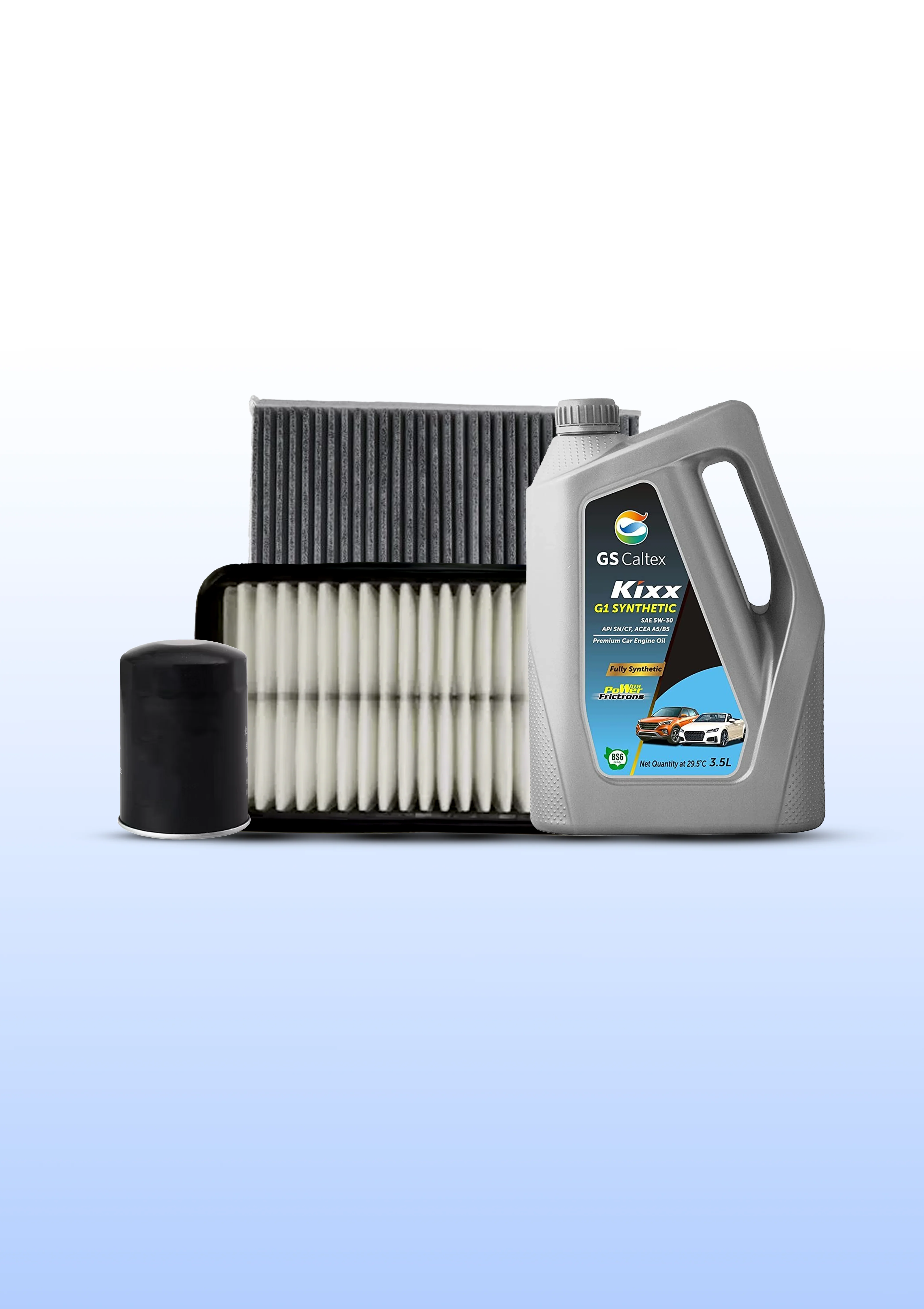 Honda Brio / Amaze i-VTEC Petrol Service Kit 5W30 Oil 3.5L