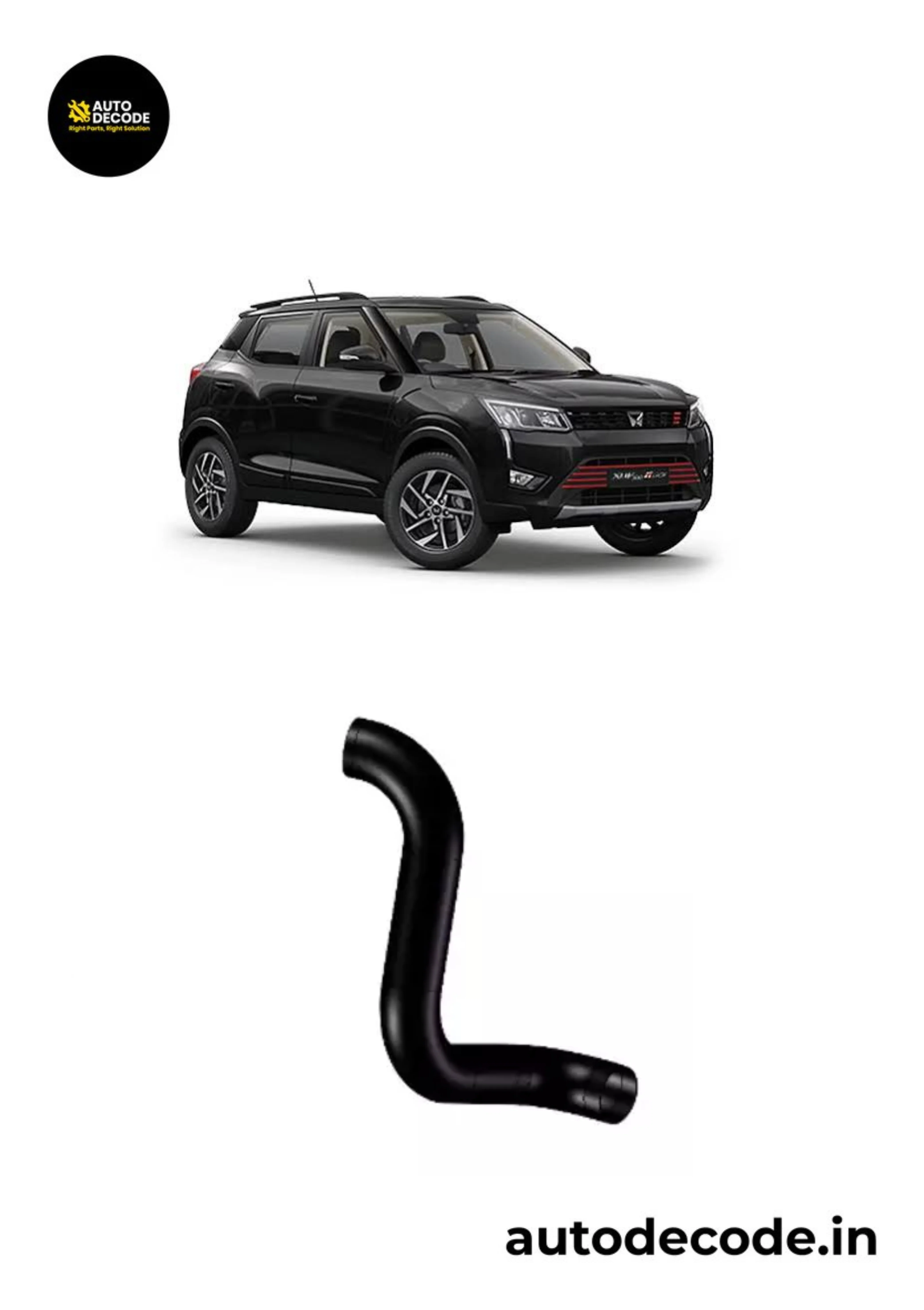 Hose Assy Intercooler Outlet for XUV300 - Mahindra Genuine (Part No. 0313ABF00290N)