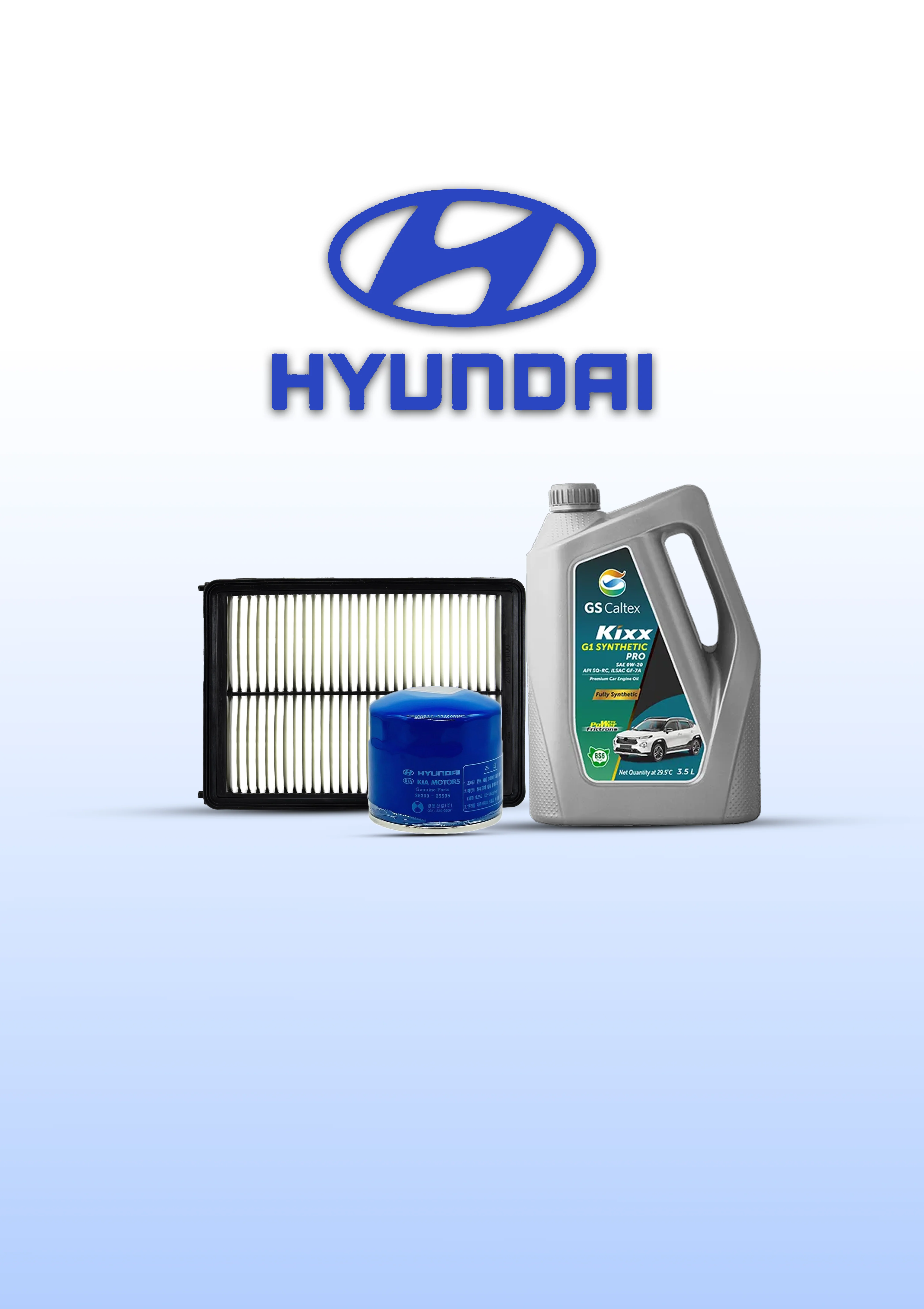 Hyundai i10 1.2 Kappa Service Kit with Caltex Oil (3.5L)