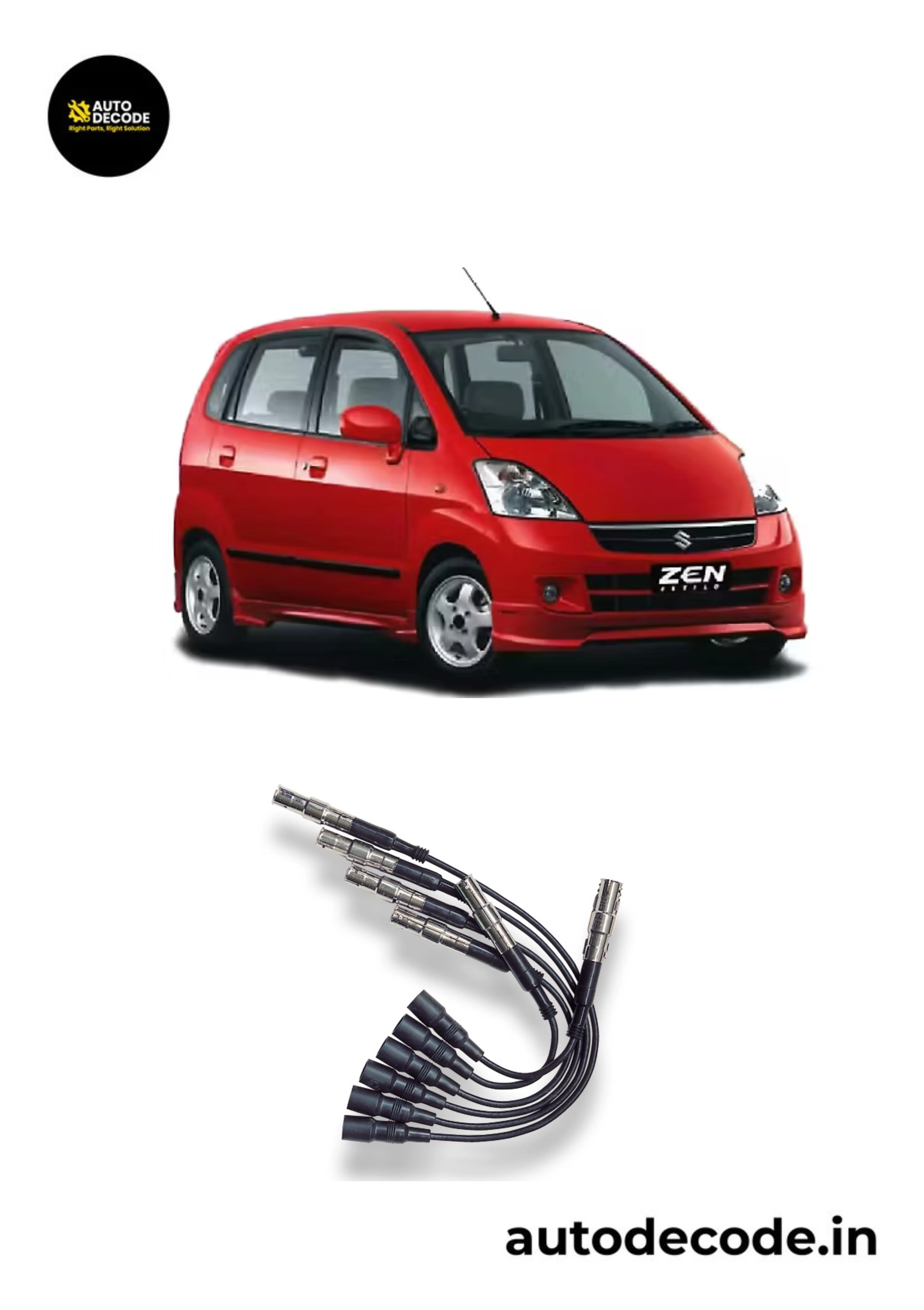 Ignition Cable Set for Maruti Zen and Esteem
