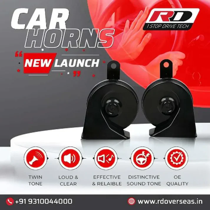 RD Car Horns RD CH01 | Twin Tone 12V Car Horn Pair - Image 3