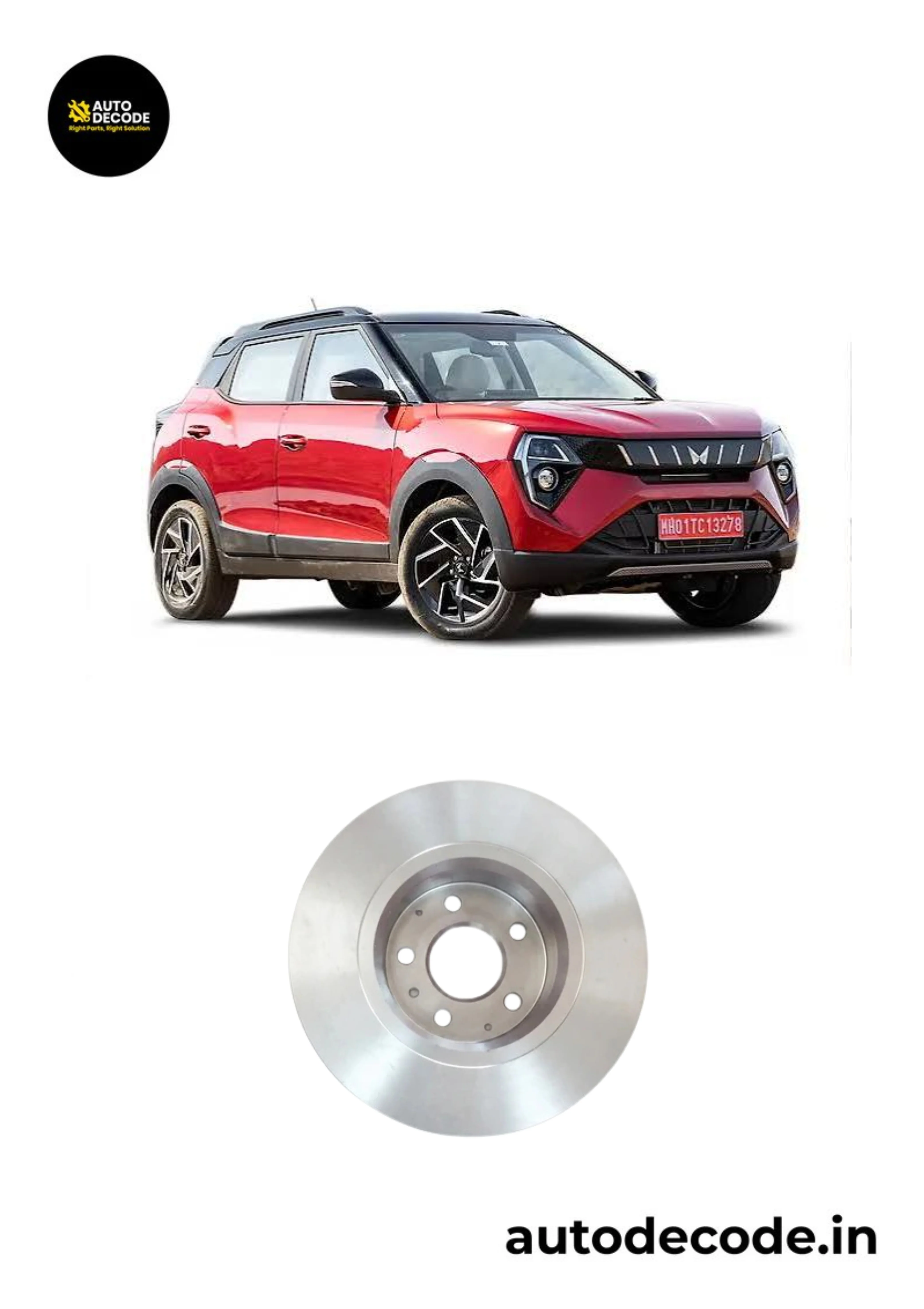 Rear Brake Disc IPB For Mahindra XUV7XO / XUV700 – Genuine - Image 2